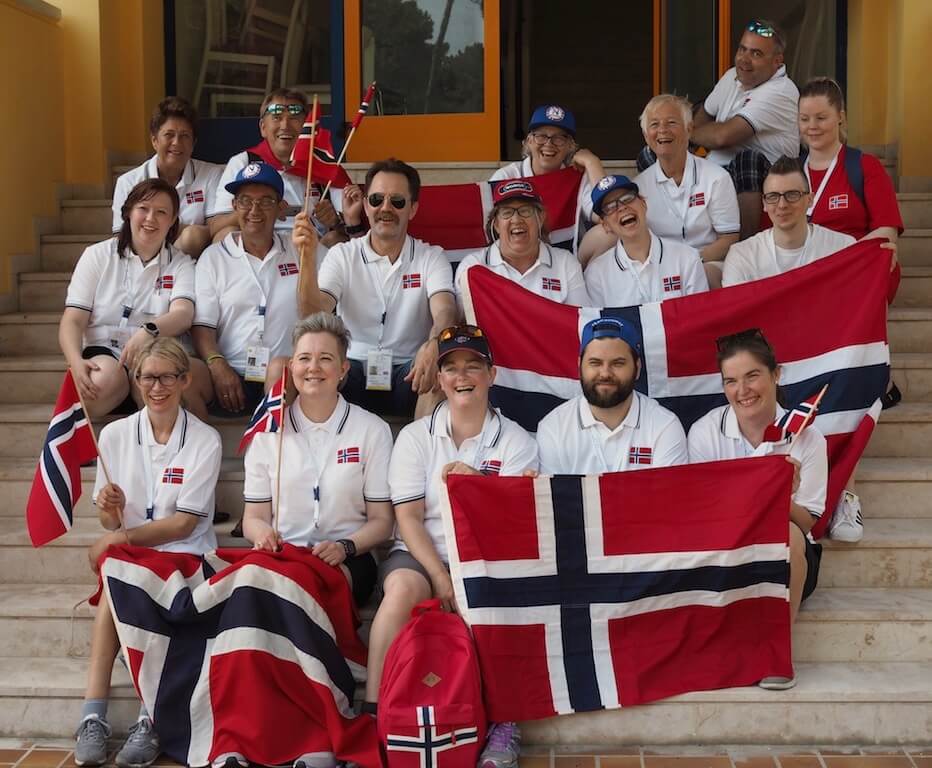 Bilde av det norske laget i europamesterskapet for hjerte- og lungetransplanterte